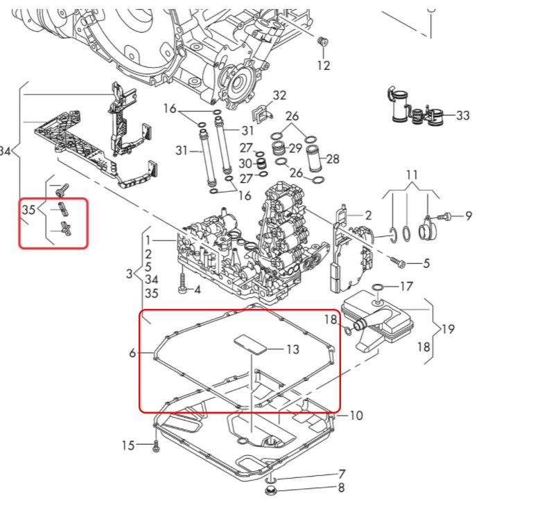 ПРОКЛАДКА ПОДДОНА DL501 0B5